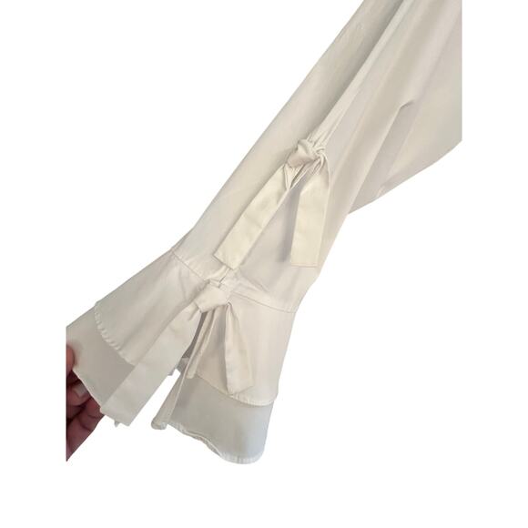 Women’s Calvin Klein Bell Sleeve White Button-Up 1X - Picture 3 of 4